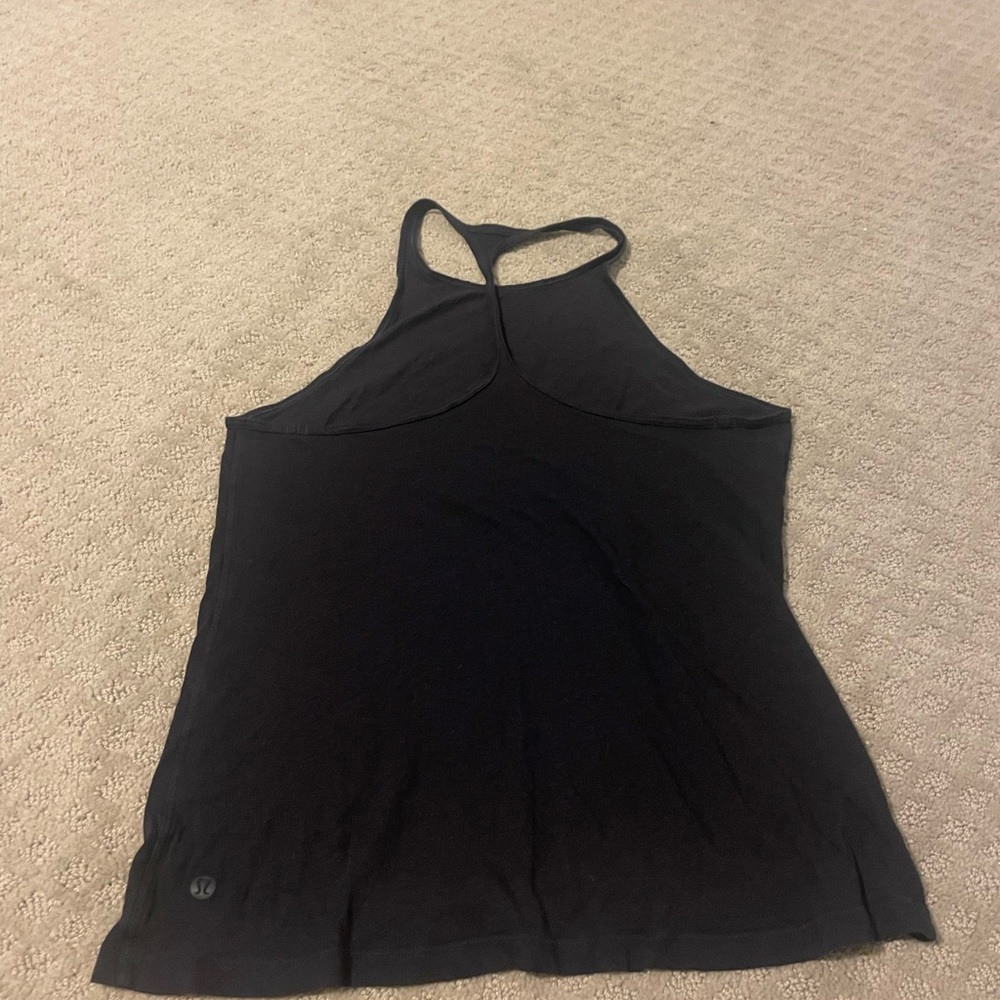 Lululemon loose high neck running tank size 6 (tag removed) navy blue